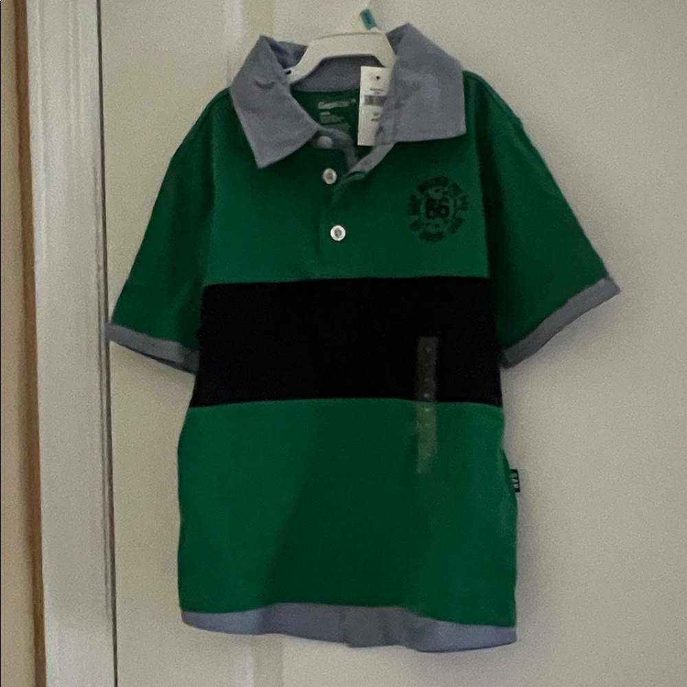 NWT Boy GAP Kids Polo Shirt in Green and Blue